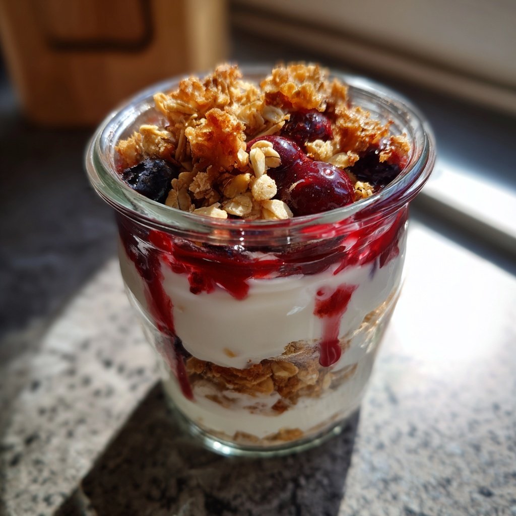 Frühstück im Glas mit Joghurt