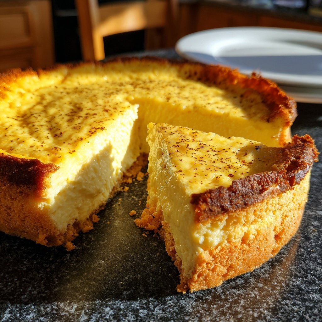 Blechkuchen mit Zitronenpudding