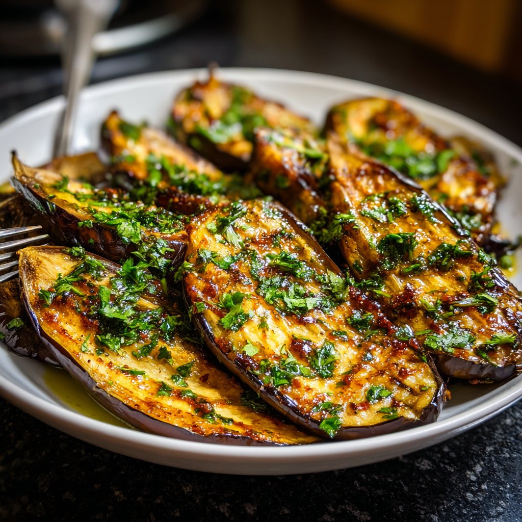 Auberginen aus der Pfanne leicht