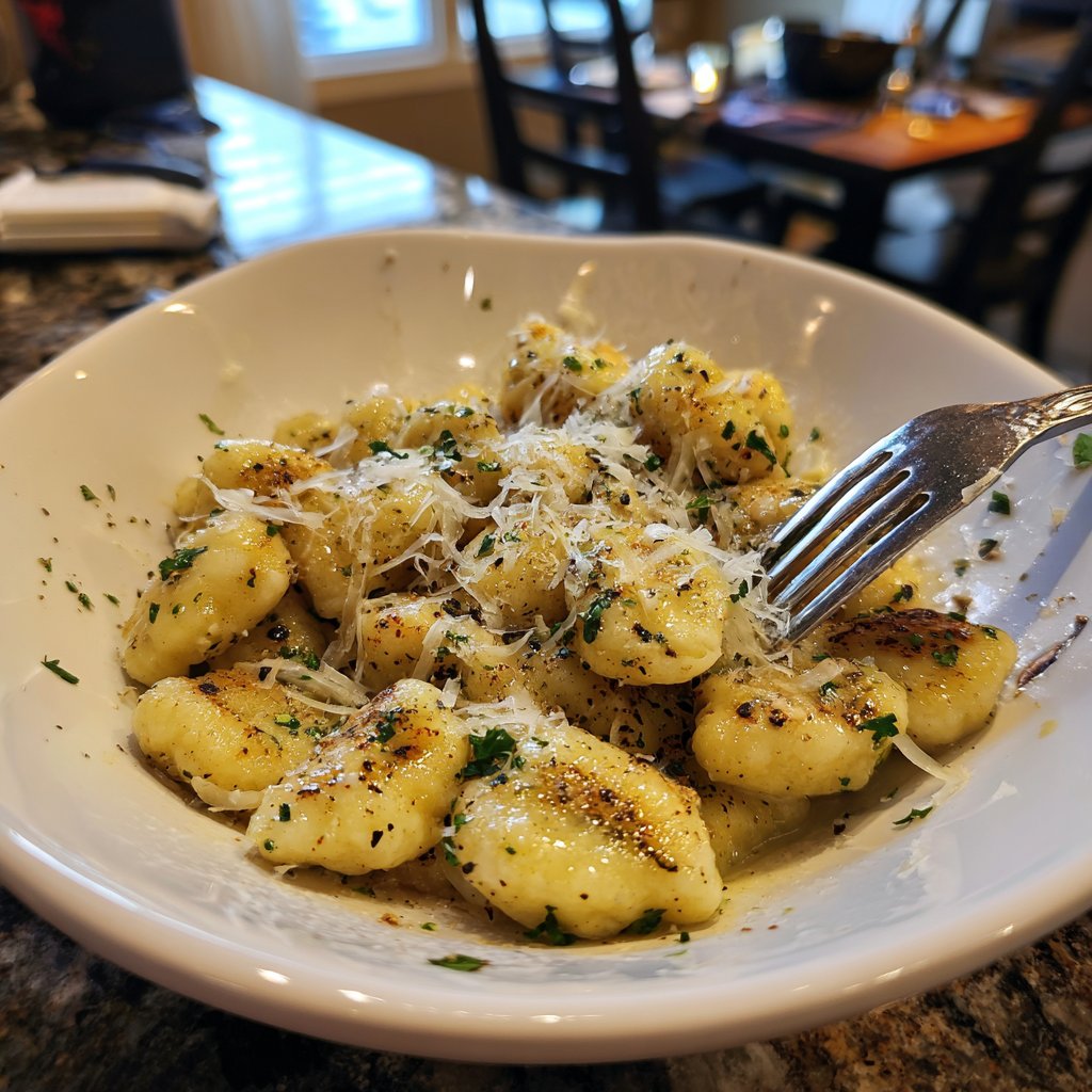 Gnocchi mit Trüffelöl und Parmesan
