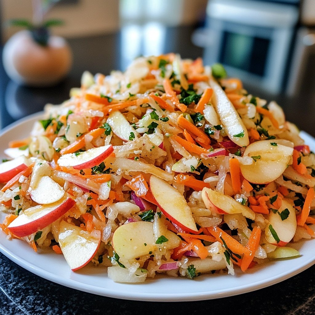 Chinakohl-Salat mit Möhre und Apfel
