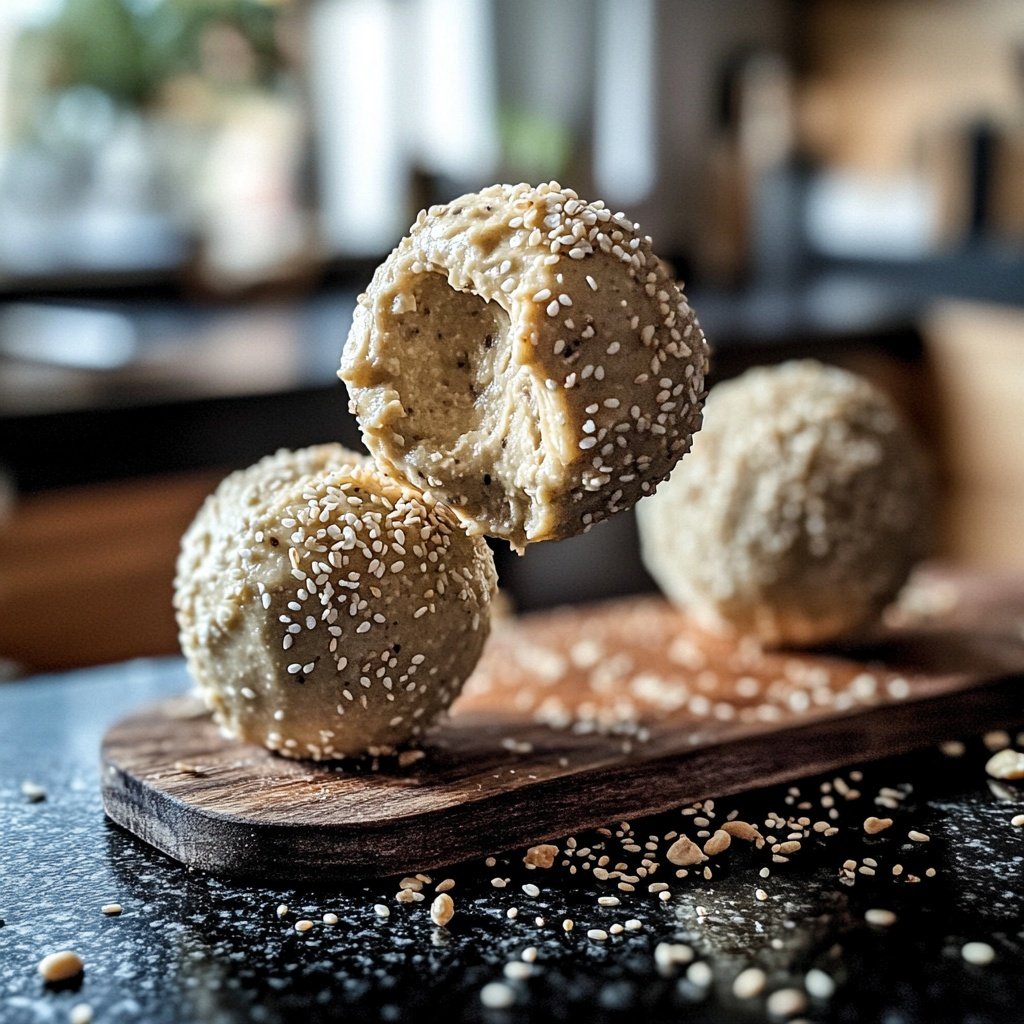 Protein Bällchen mit Cashewmus