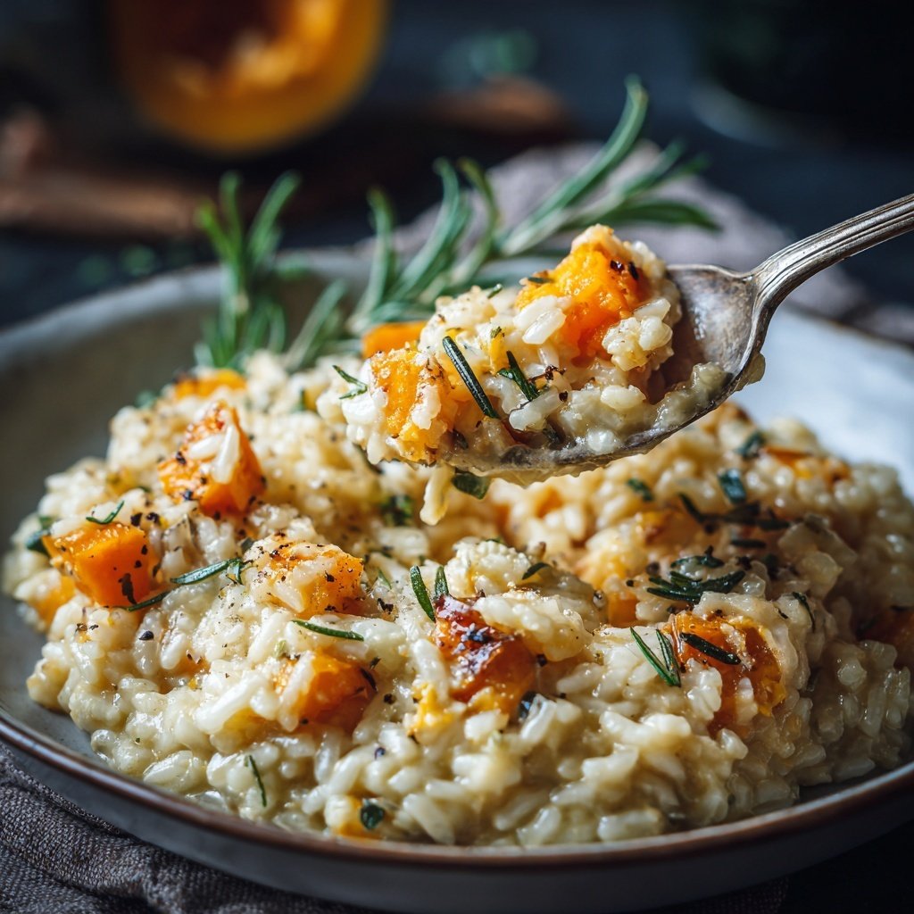 Risotto mit Kürbis und Rosmarin