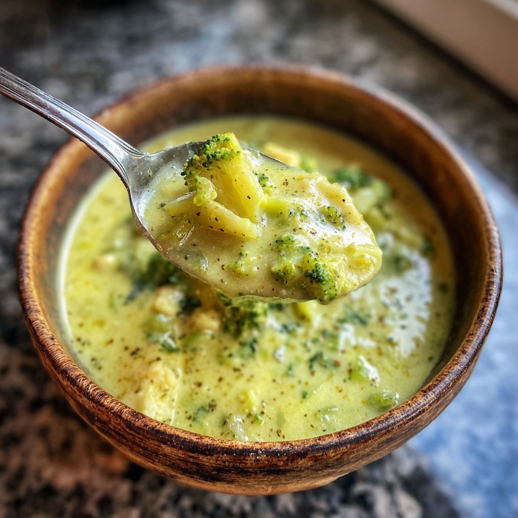 Blumenkohlsuppe mit Brokkoli und Lauch
