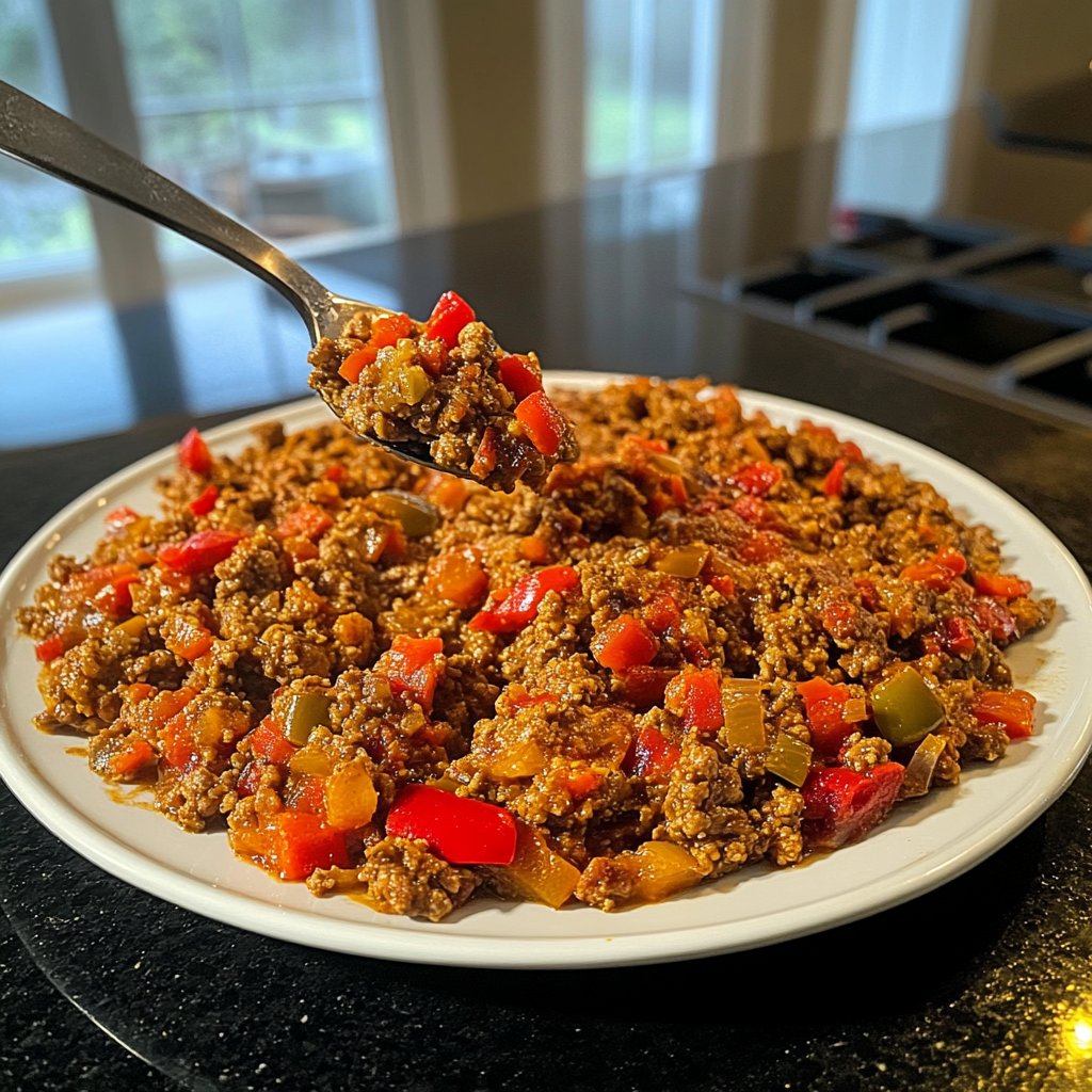 Hackfleisch Pfanne Balkan Style