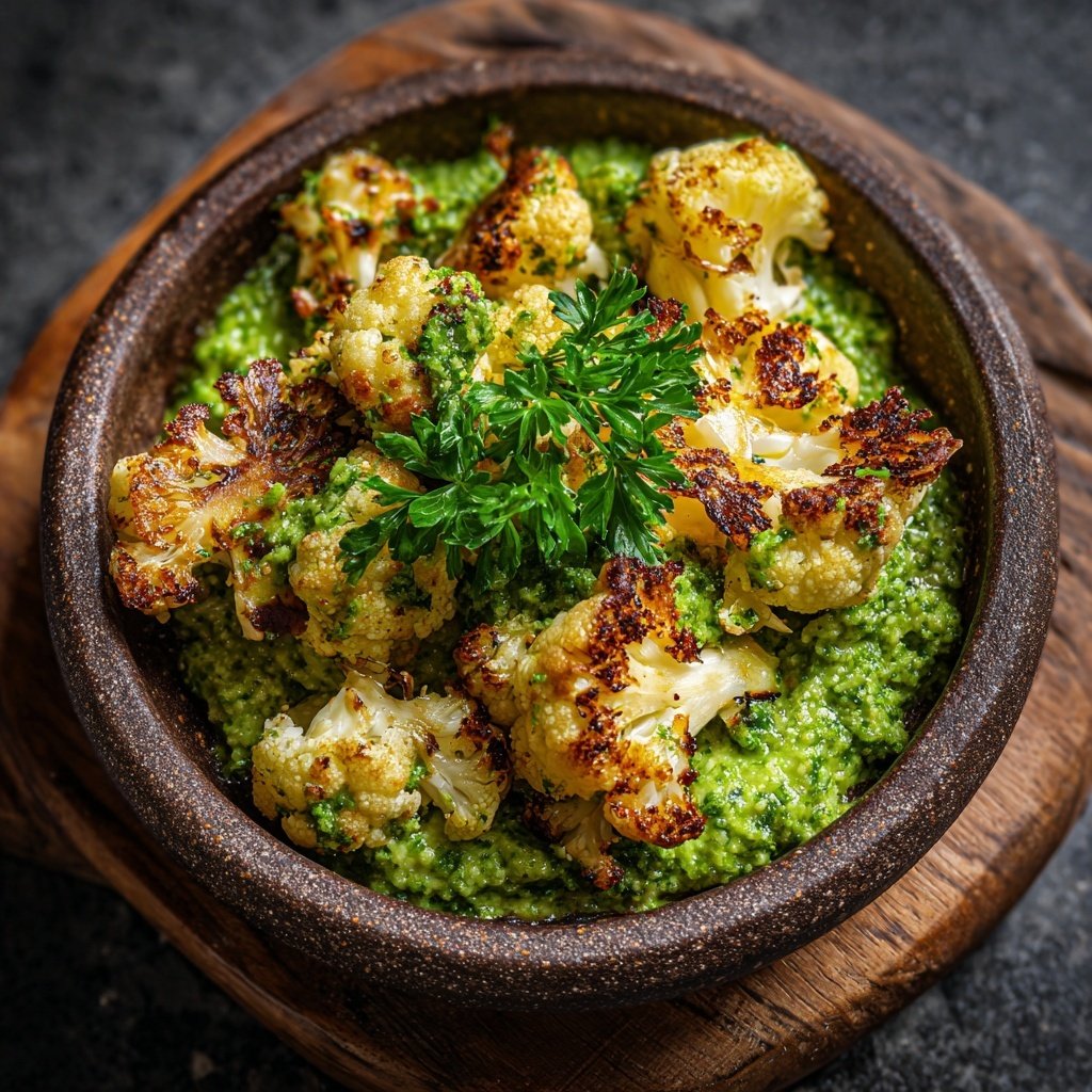 Blumenkohl mit Petersilienpesto