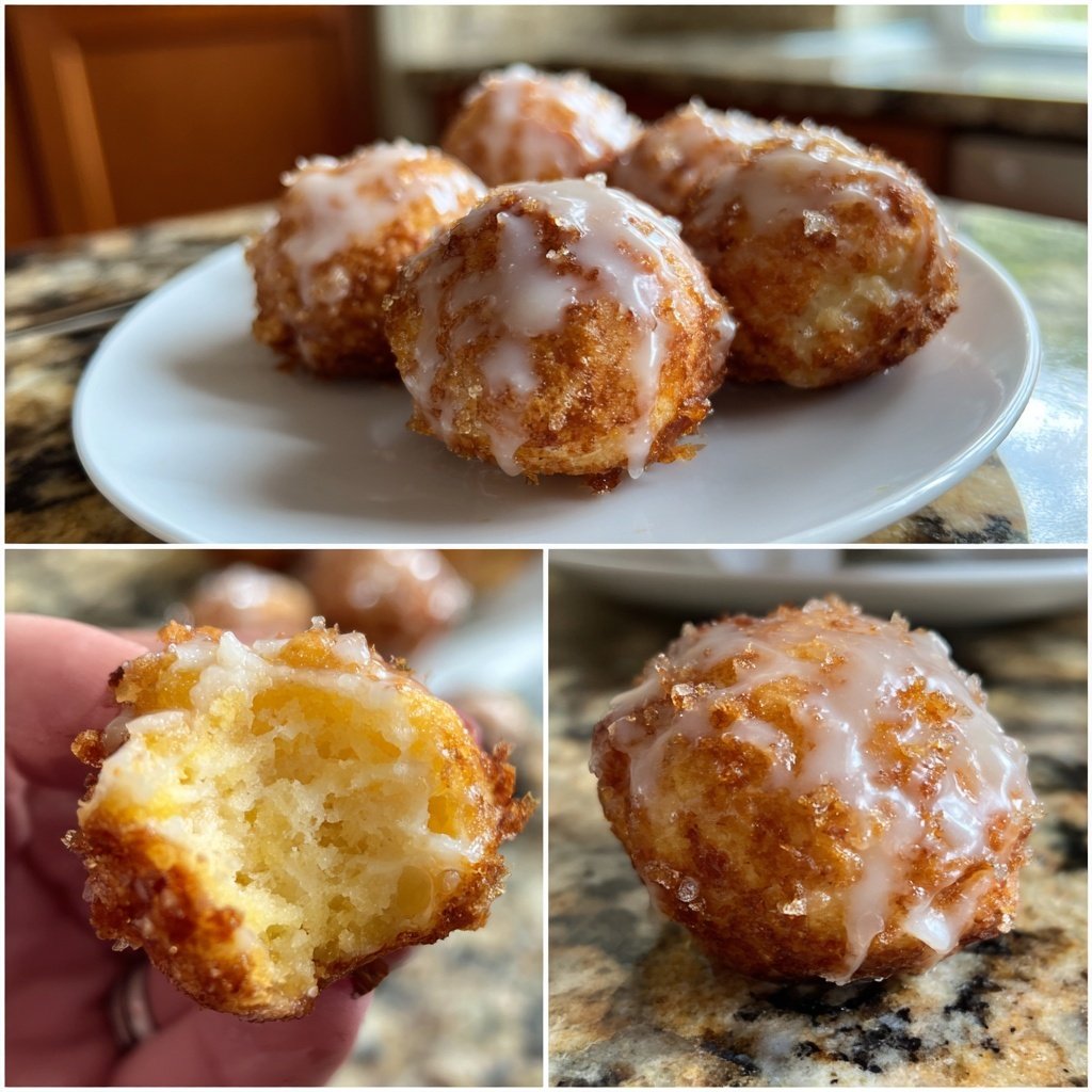 Quarkbällchen mit Zitronenzucker