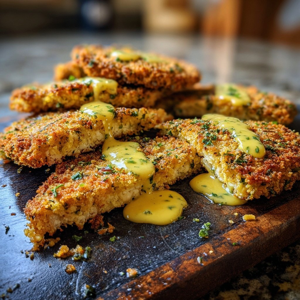 Blumenkohl Schnitzel Mit Kräuter Panade