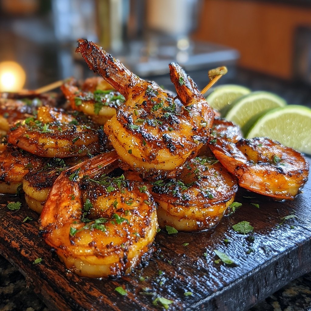 Gegrillte Garnelen Mit Chili