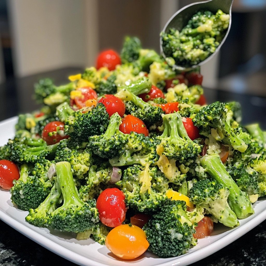 Brokkoli-Salat als Beilagensalat zum Grillen