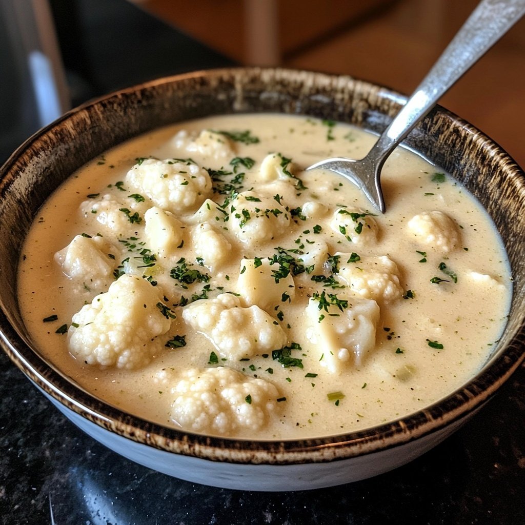 Blumenkohlsuppe für den Wochenplan